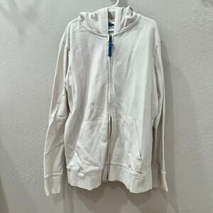 Primary White Zip Hoodie Sweatshirt